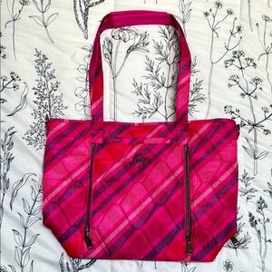 Lug RALLY in 🍓 Berry Plaid 🍓 Tote EEUC